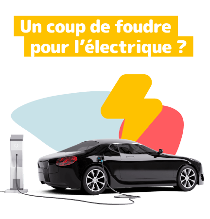 Voiture noire en train de recharger à côté d'une borne électrique